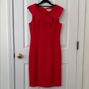 Elegant Red Midi Dress